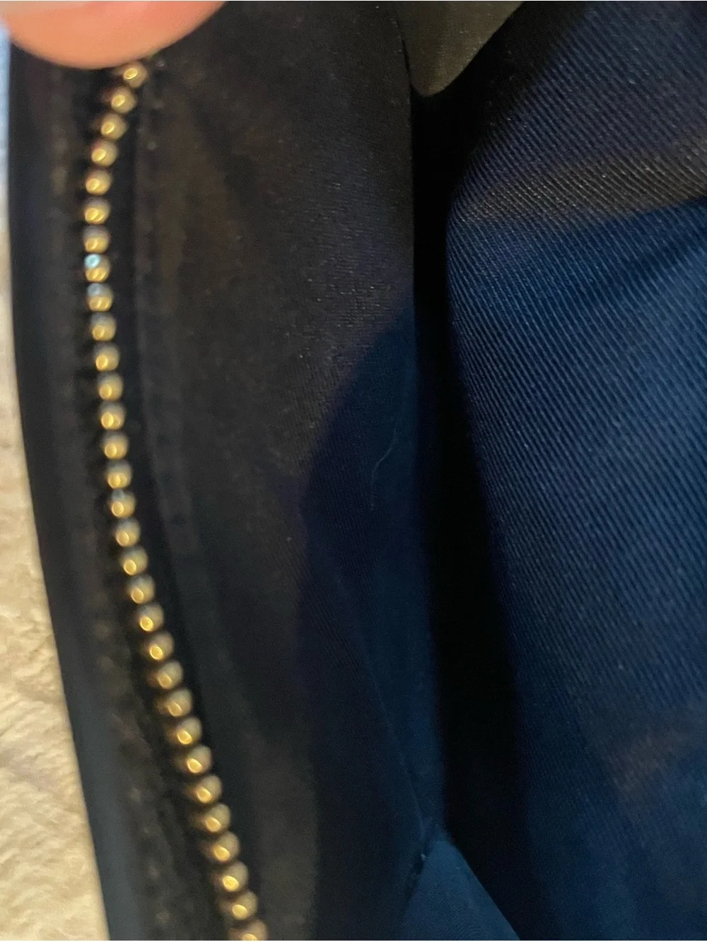 Coach Black Saffiano Leather Phone Wallet with Gold Logo